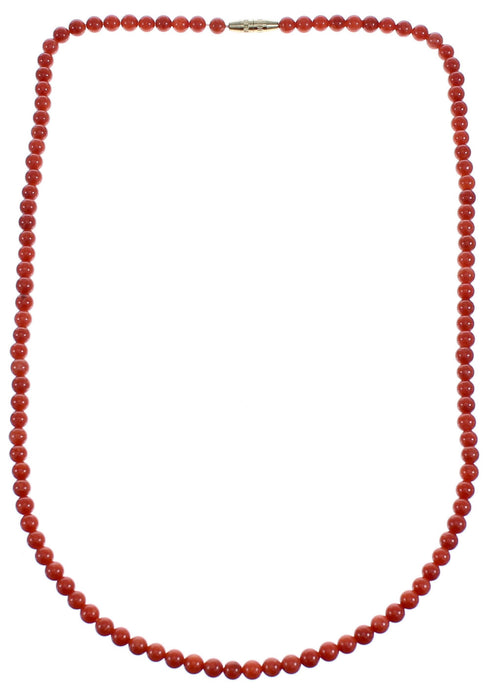 Southwest Genuine Coral Bead Necklace BX120574